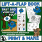 Baby Bird Where are You?  LIft a Flap Book (Print & Make Book)