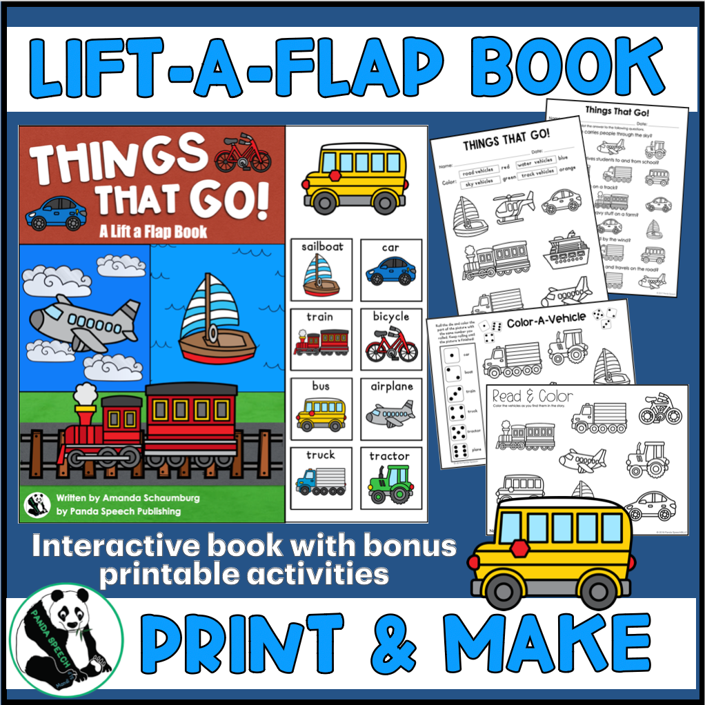 Things that Go! Lift a Flap Book (Print & Make Book)