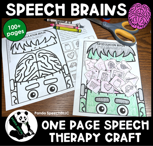 Speech Brains! ~ One Page Speech and Language Craft