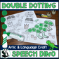 Double Dotting Speech Dinosaur ~ A Speech Therapy Art Activity