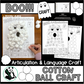 Boo Articulation and Language! Speech Therapy Cotton Ball craft