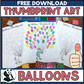 Thumbprint Balloons Freebie ~ Thumbprint Art Activity