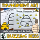 Buzzing Bees Thumbprints A Speech Therapy Craft Activity ~ Articulation Practice