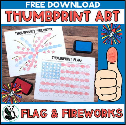 4th of July Thumbprint Craft Freebie