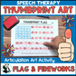 Flag Thumbprints A Speech Therapy Craft Activity ~ Articulation Practice