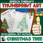 Christmas Tree Thumbprints A Speech Therapy Craft Activity ~ Articulation Practice