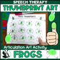 Frog Thumbprints A Speech Therapy Craft Activity ~ Articulation Practice