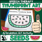 Watermelon Seeds Thumbprints A Speech Therapy Craft Activity ~ Articulation Practice