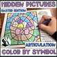 Color by Symbol Hidden Pictures - Easter ~ A Speech Therapy Articulation Activity