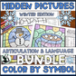 Color by Symbol Hidden Pictures - WINTER ~ A Speech Therapy Activity (Articulation and Language)