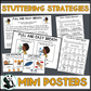 Fluency Strategy Mini- Posters and Practice Sheets ~Stuttering