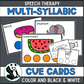 Multi-Syllabic Cue Cards for Speech Therapy (tactile cues!)