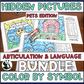 Color by Symbol Hidden Pictures PETS!~ Print & Go Coloring Pages for Speech Therapy (ARTICULATION & LANGUAGE)