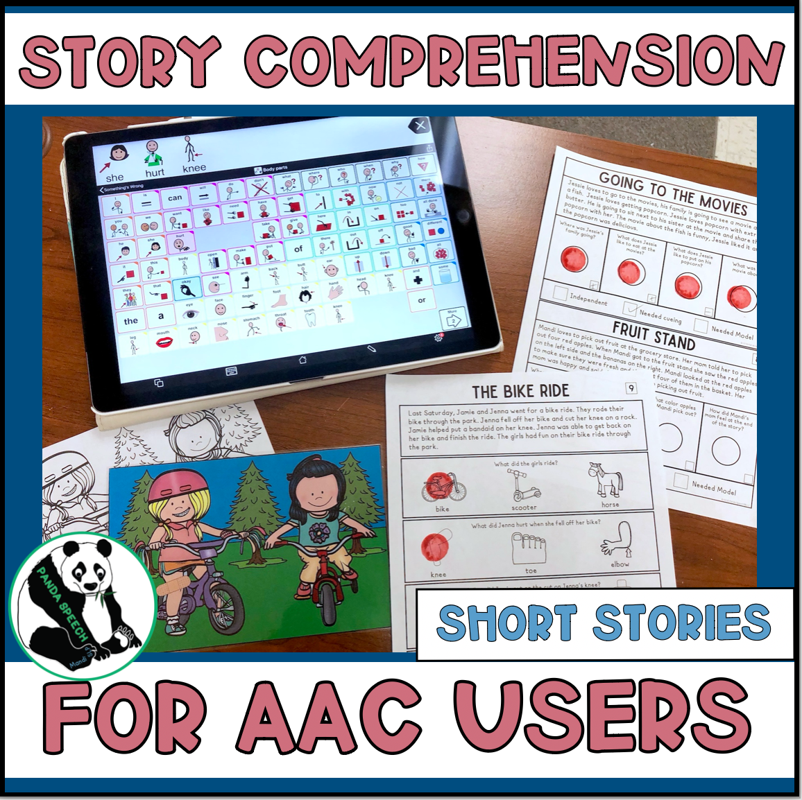 Simple Story Comprehension with picture support, great for  AAC Users (Print and make activity)