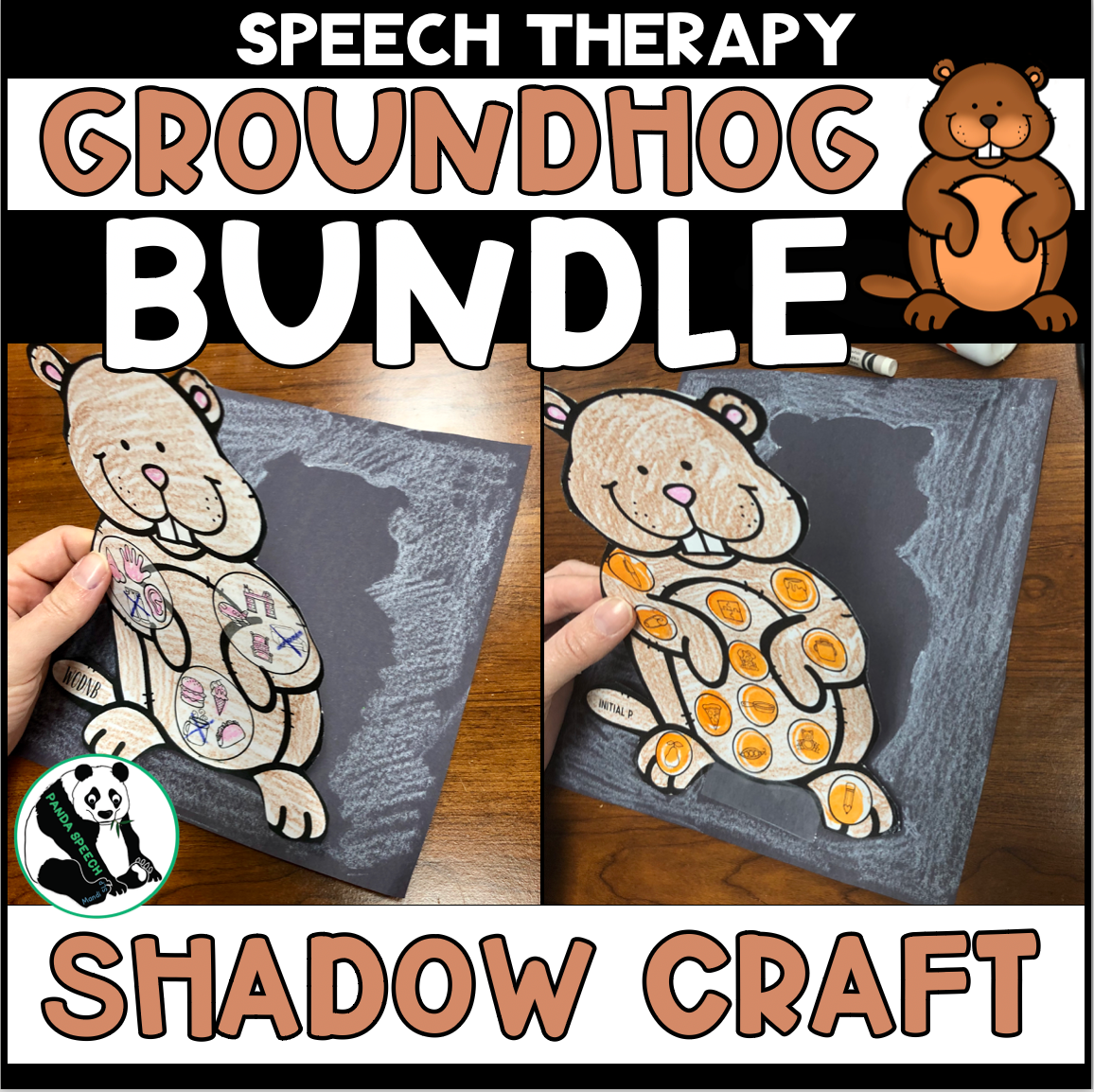 Groundhog Shadow Craft ~ Speech Therapy Activity