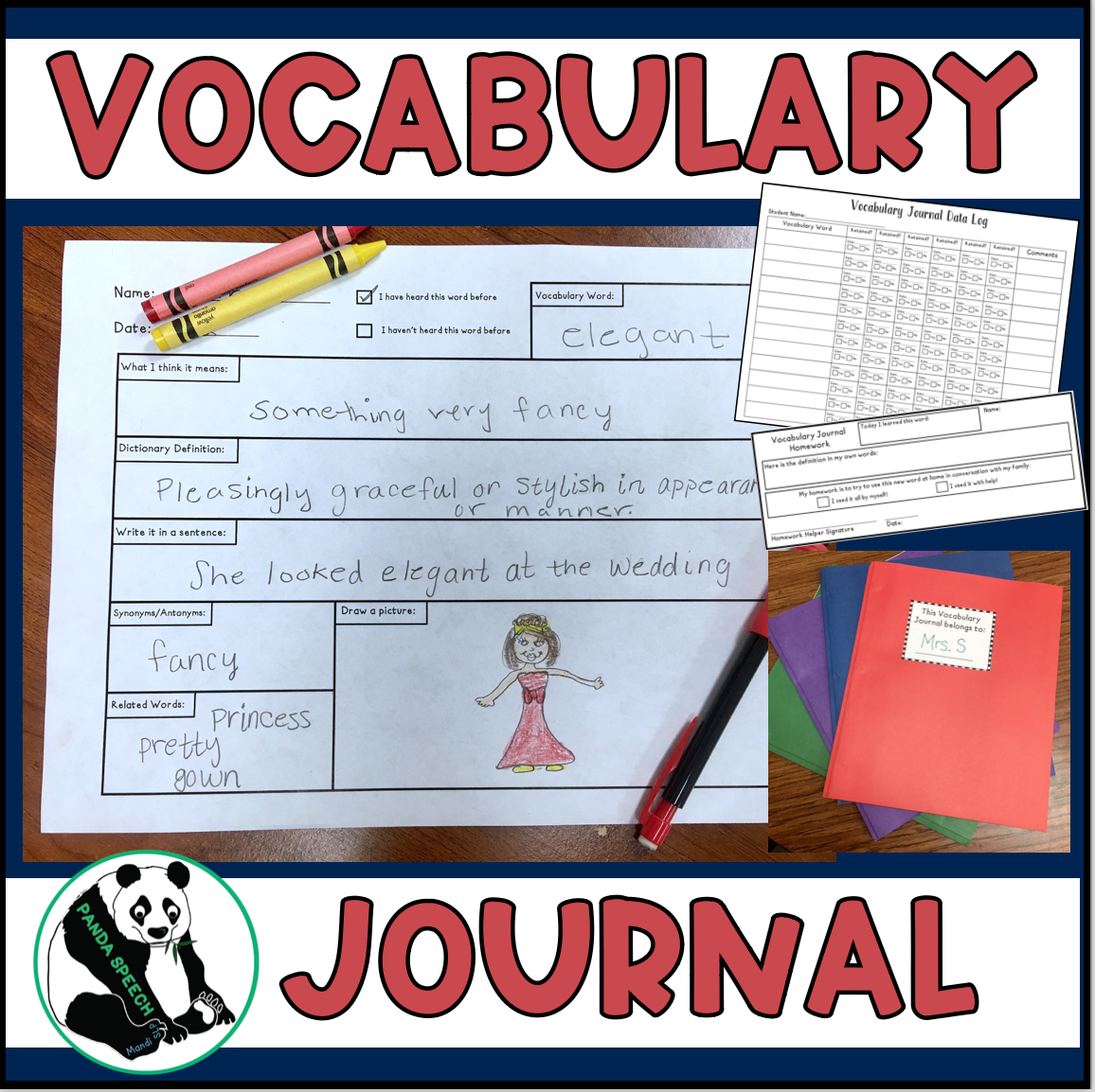 Simple Vocabulary Journal