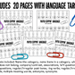 Paper Clippin' Speech Therapy: Articulation Pages +  BONUS language pages