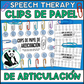 Clips de Papel de Articulación: A speech therapy activity