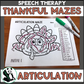 Thankful Articulation Mazes ~ No Prep Speech Therapy