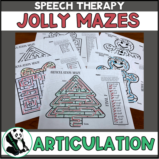 Jolly Articulation Mazes ~ No Prep Speech Therapy