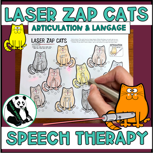 Laser Zap Cats ~ Print & Go for Artic and Language (laser pointers!)