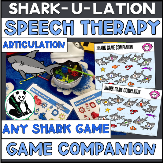 Shark-ulation! ~ Speech Therapy Game Companion for ANY Shark Game