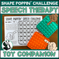 Shape Poppin' Speech Challenge: Articulation Toy Companion (with bonus language pages)