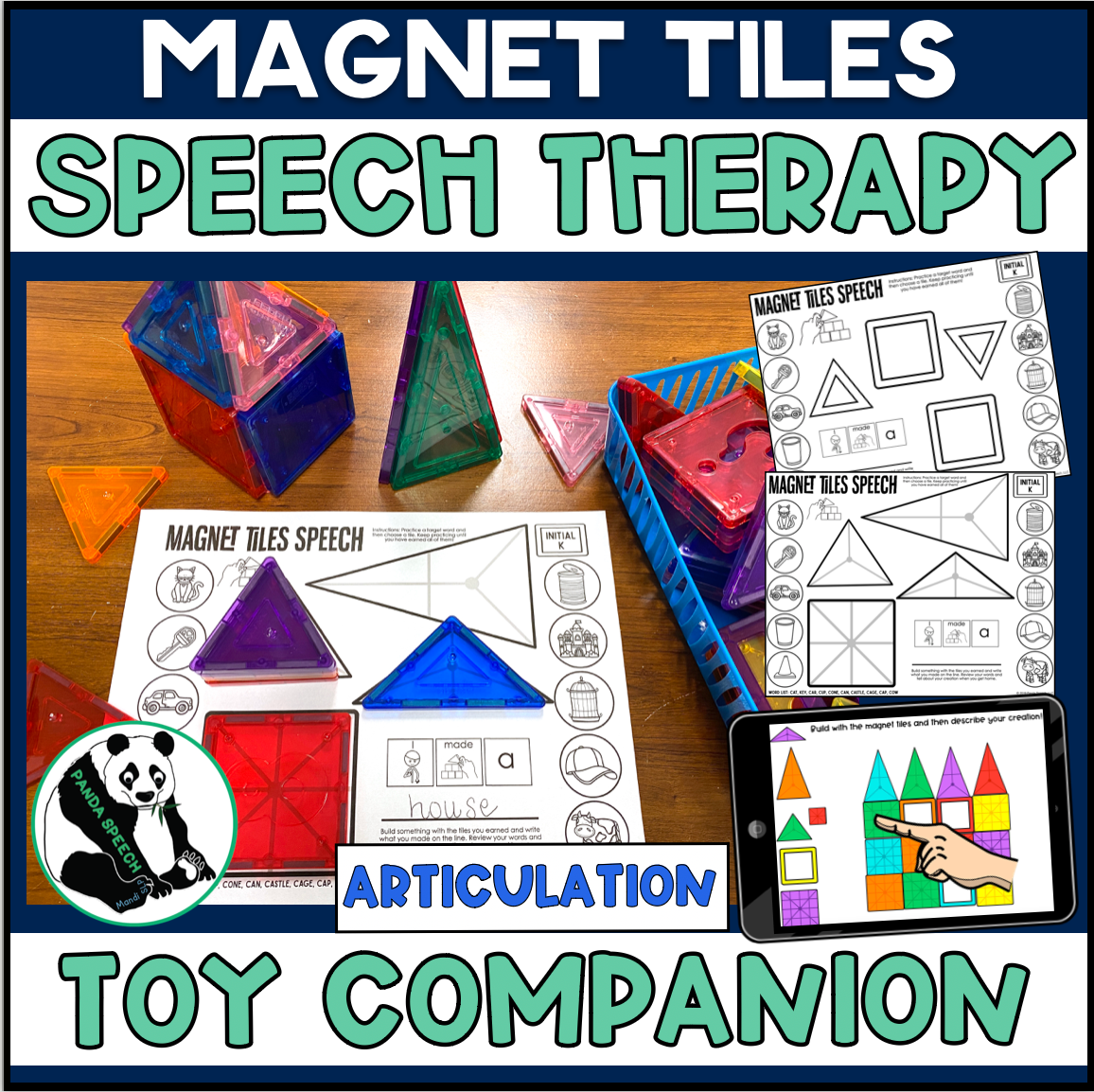 Magnet Tiles Speech Toy Companion for Articulation Skills