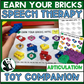 Earn Your Bricks Toy Companion  for Articulation (use with building bricks)