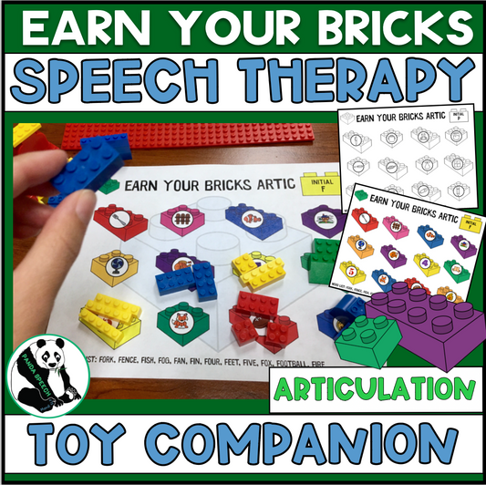 Earn Your Bricks Toy Companion  for Articulation (use with building bricks)