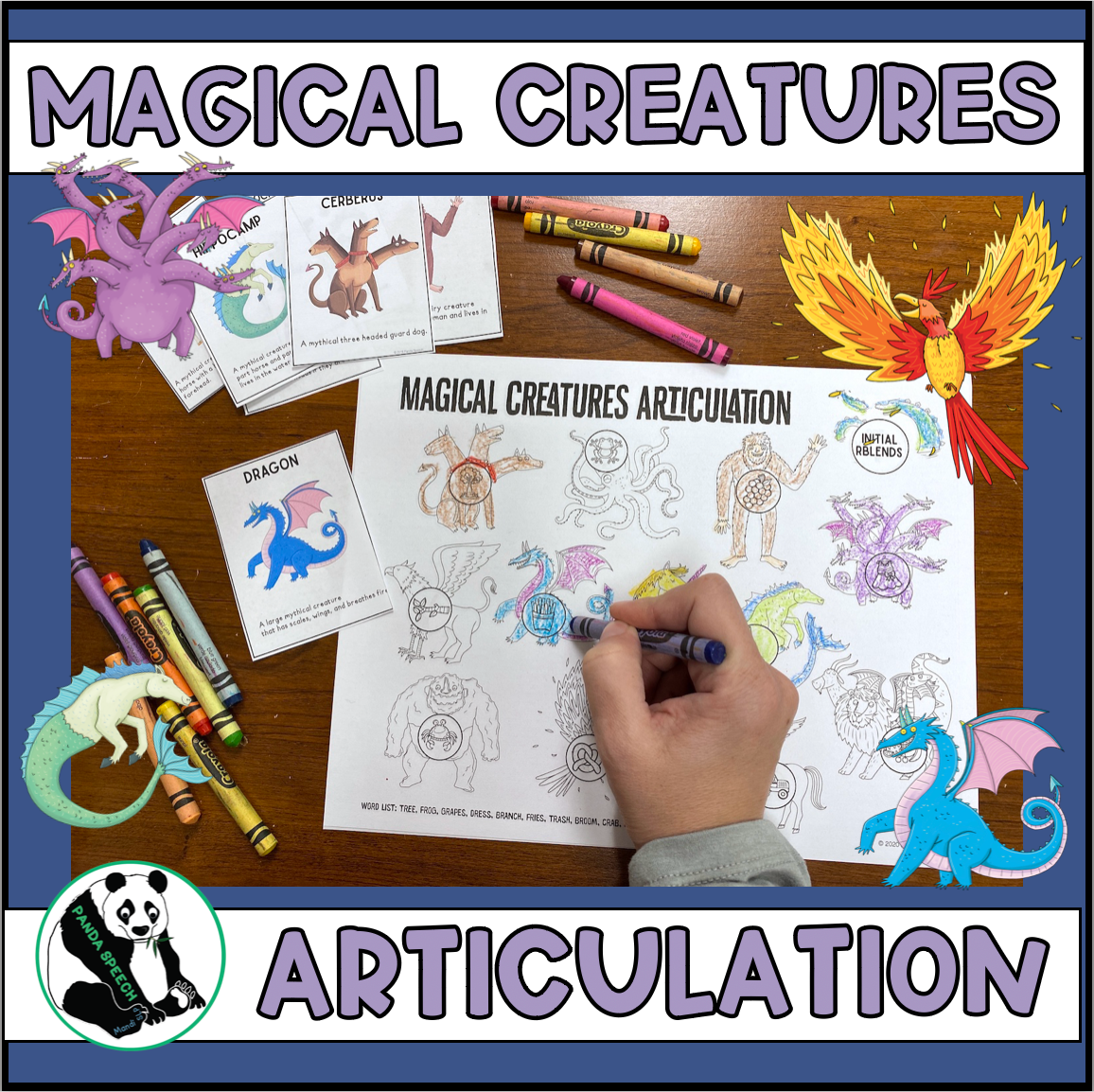 Mythical Creatures Articulation to go with Miss Turie's Magical Creatures Book Companion