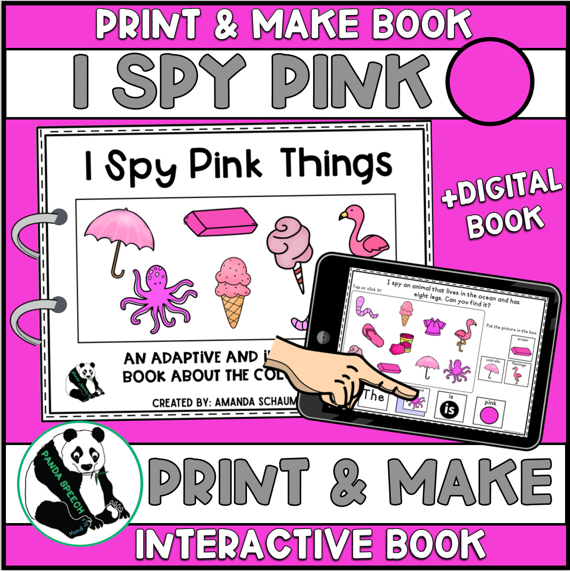 I Spy Pink Things! Color Series Print & Make Books (includes a digital ...