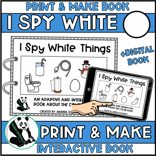 I Spy WHITE Things! Color Series Print & Make Books (includes a digital BOOM Card book)