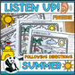 Summer Listen Up! Following Directions Freebie