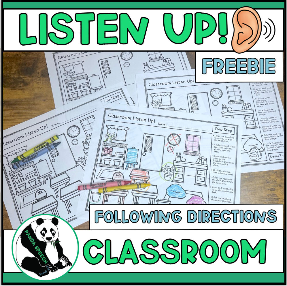 Classroom Listen Up! Following Directions Freebie