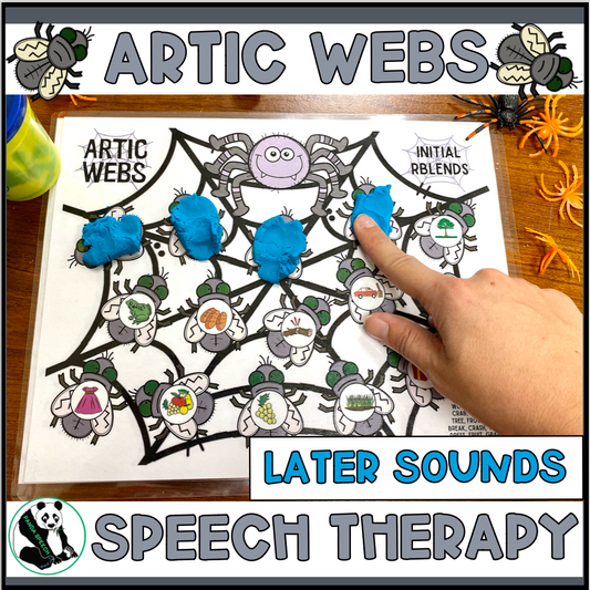 Artic Webs! Later Articulation Sounds ~ Play Dough Companion + Digital Options