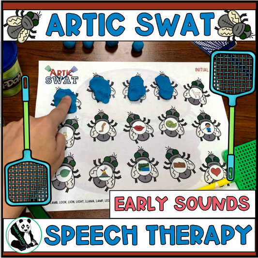 Artic Swat! Early Articulation Sounds ~ Play Dough Companion + Digital Options