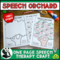 Speech Orchard ~ One Page Speech and Language Craft