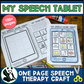 My Speech Tablet ~ One Page Articulation & Language Craft