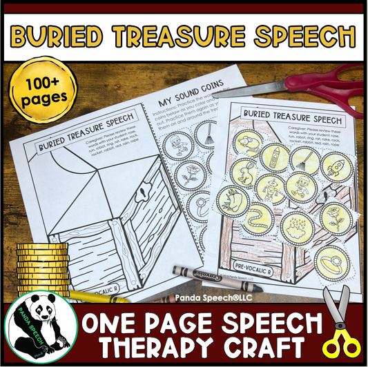 Buried Treasure Speech ~ One Page Speech and Language Craft