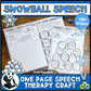 Speech Snowballs ~ One Page Articulation & Language Craft