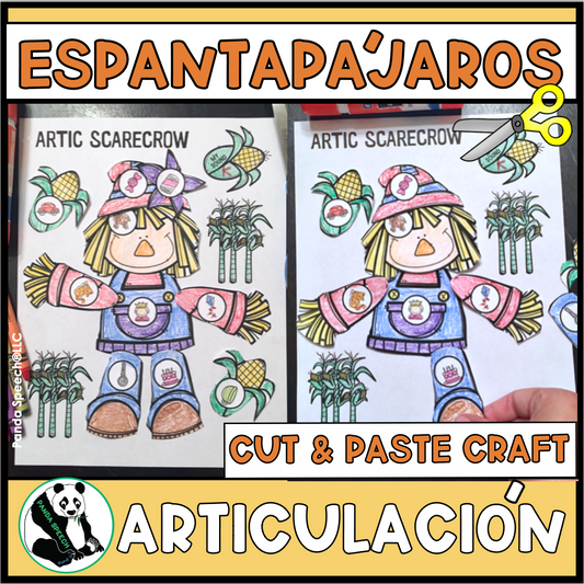 Epantapajáros de Articulación ~ Speech Therapy Cut & Paste Craft in Spanish