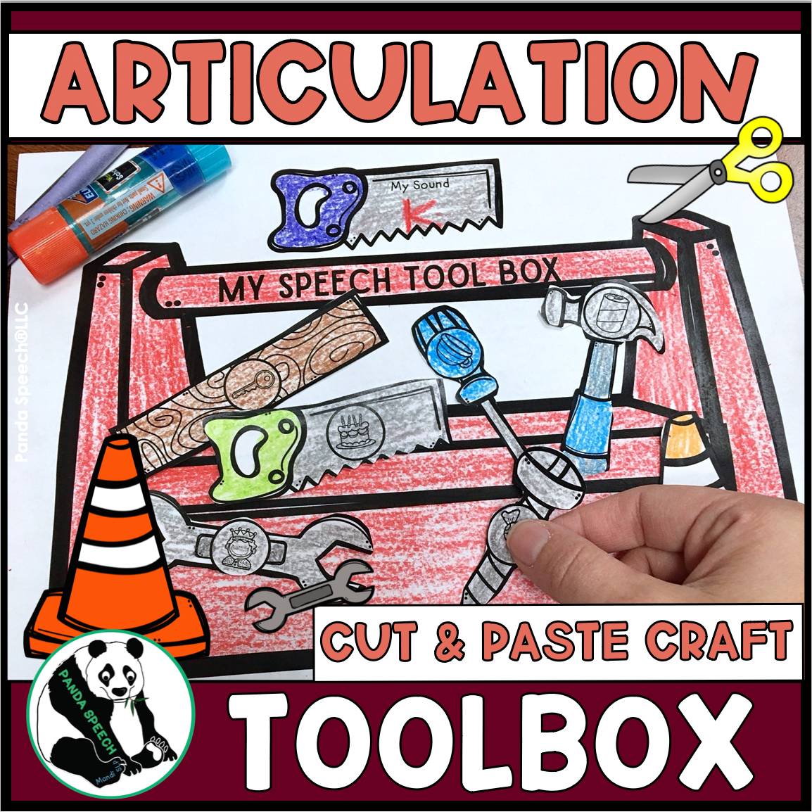 Articulation Toolbox~ Speech Therapy Cut & Paste Craft for Articulation