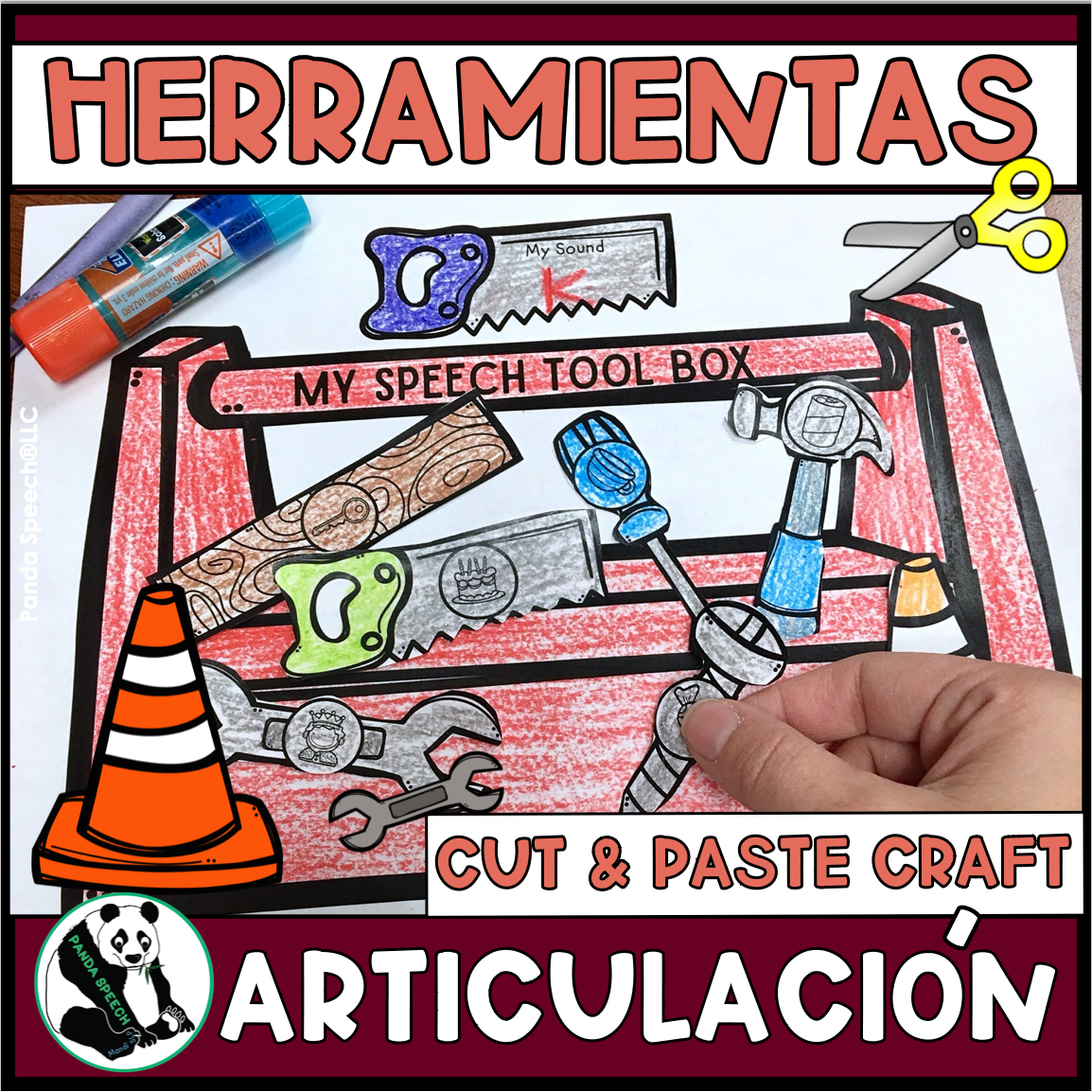 Caja de Herramientas De Sonidos~ Speech Therapy Cut & Paste Craft in Spanish