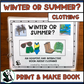 Functional Vocabulary Book: Seasonal Clothing Print & Make Book