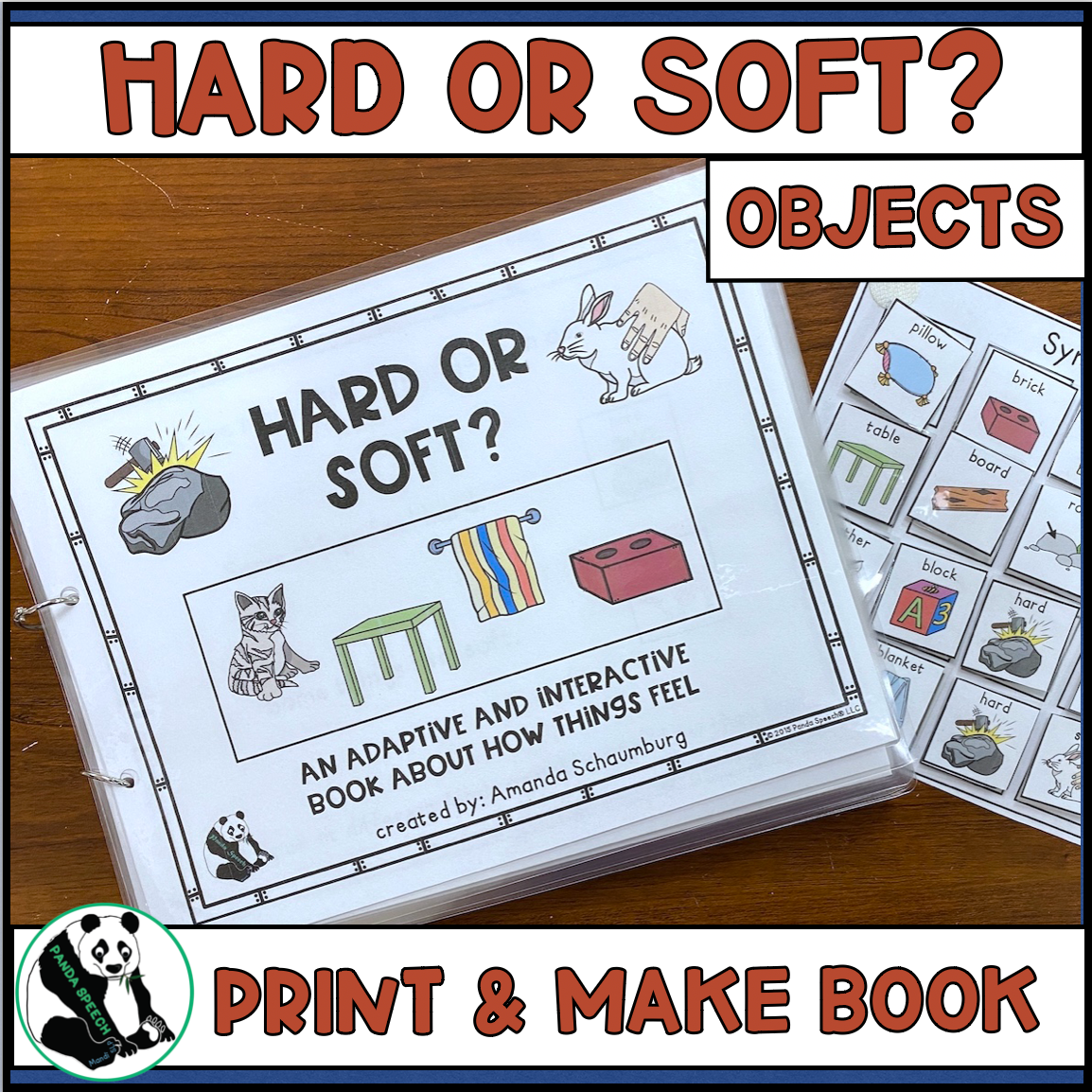 Functional Vocabulary Book: Hard of Soft?  Print & Make Book