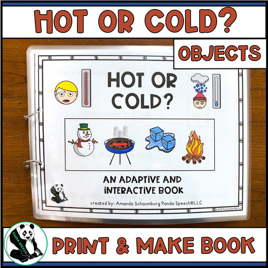 Functional Vocabulary Book: Hot of Cold?  Print & Make Book