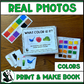 Real Photo Functional Vocabulary Book: WHAT COLOR IS IT? Print & Make Book