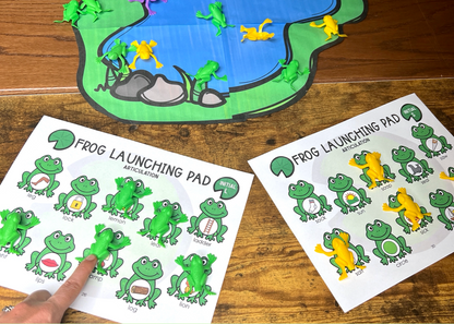 Ranas de Articulación~ Speech Therapy Cut & Paste Craft in Spanish