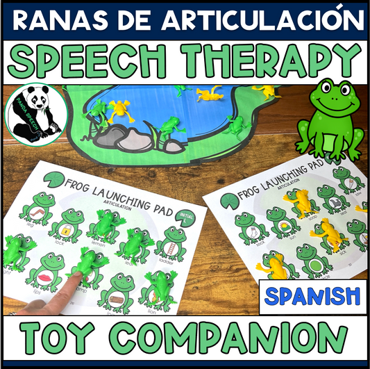 Ranas de Articulación~ Speech Therapy Cut & Paste Craft in Spanish